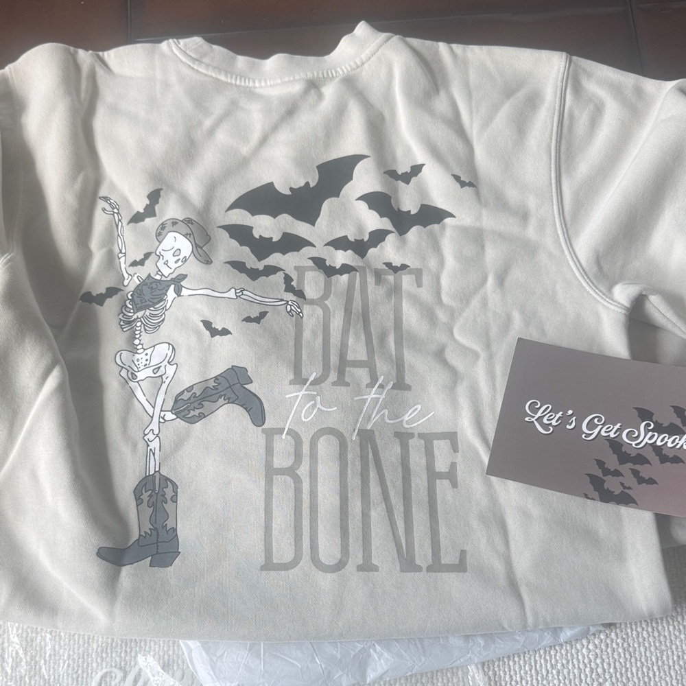 Living Fully Co: Bat to the Bone  Sweatshirt. Size Small